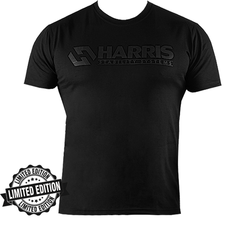 Stealth Black Harris Cotton T-Shirt