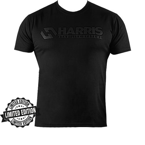 Stealth Black Harris Cotton T-Shirt