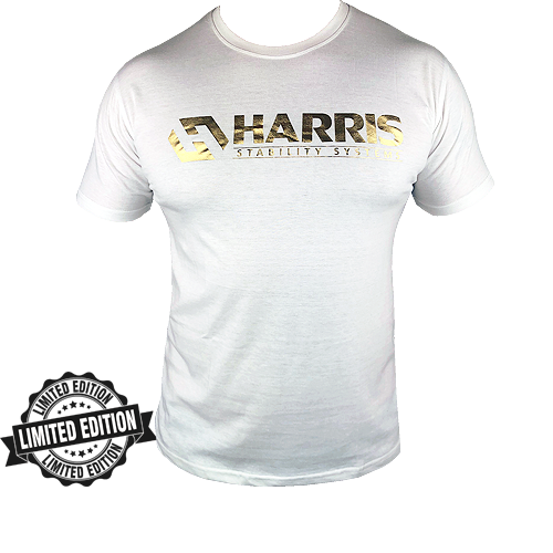 Royal Gold & White Harris Cotton T-Shirt
