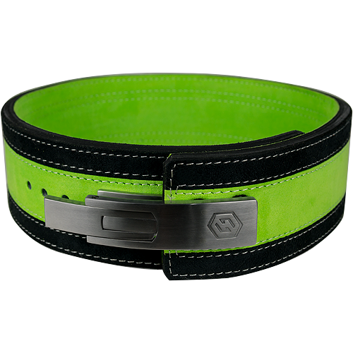 13mm Green & Black Lever Belt