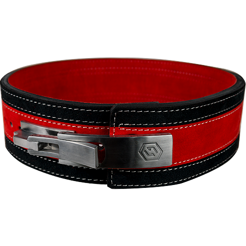 13mm Red & Black Lever Belt