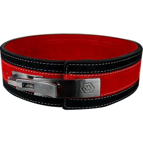 13mm Red & Black Lever Belt