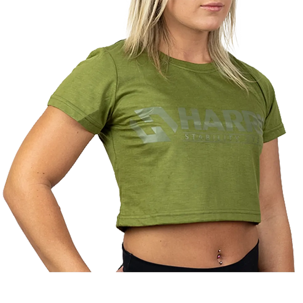 Army Green Crop Top