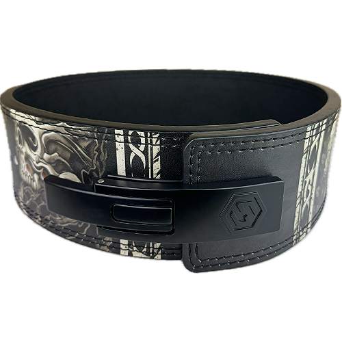 Premium Skull 10mm Lever Belt