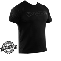 Stealth Black Harris Cotton T-Shirt