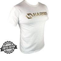 Royal Gold & White Harris Cotton T-Shirt