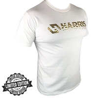 Royal Gold & White Harris Cotton T-Shirt