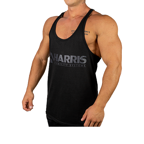 Harris Gym Singlet - Stealth Black