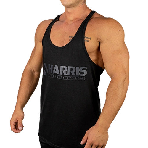 Harris Gym Singlet - Stealth Black