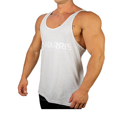 Harris Gym Singlet - Artic White