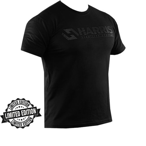 Stealth Black Harris Cotton T-Shirt