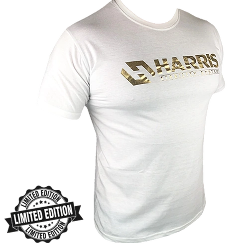 Royal Gold & White Harris Cotton T-Shirt