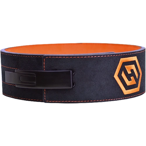10mm Harris Black & Orange Powerlifting Lever Belt