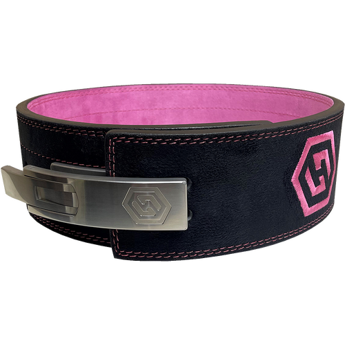 10mm Harris Black & Pink Powerlifting Lever Belt [Size: XS]