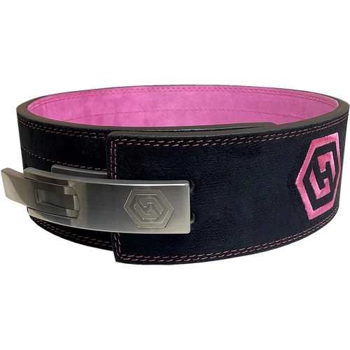 10mm Harris Black & Pink Powerlifting Lever Belt