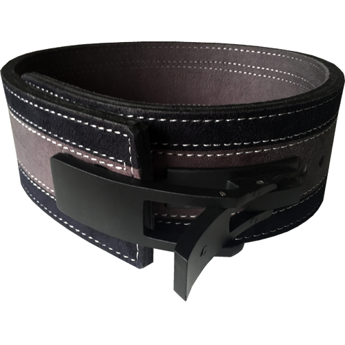 13mm Grey & Black Lever Belt [Size: XS]