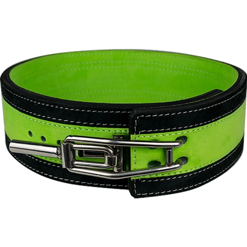 13mm Green & Black Lever Belt