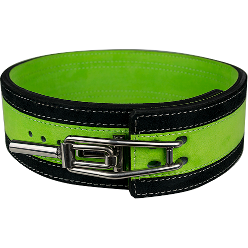 13mm Green & Black Lever Belt [Size: XS]