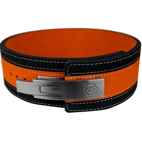 13mm Orange & Black Lever Belt