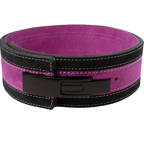 13mm Purple & Black Lever Belt [Size: Medium]