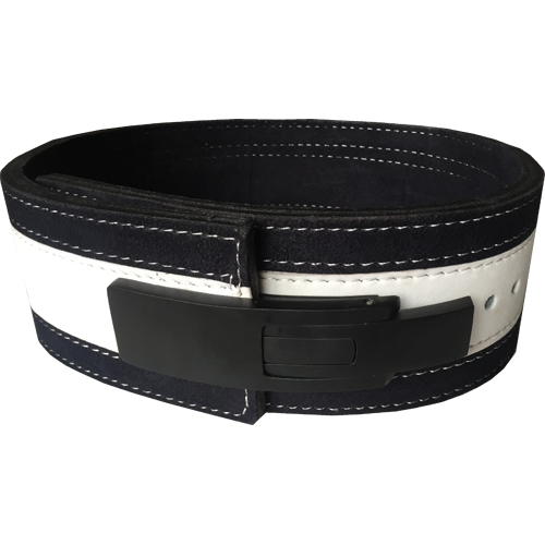 13mm White & Black Lever Belt [Size: XS]