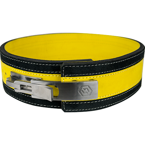 13mm Yellow & Black Lever Belt