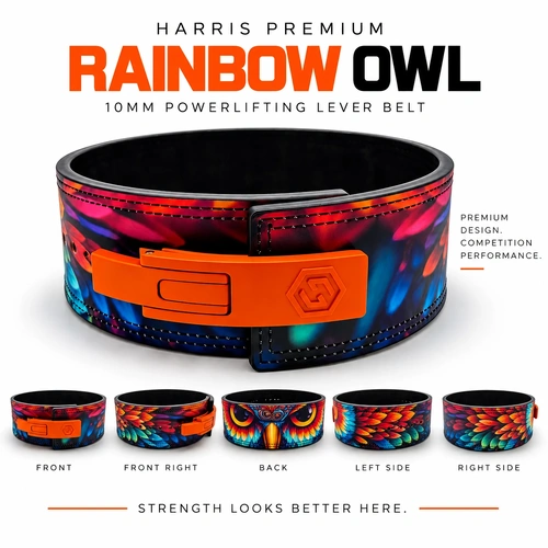 Premium Rainbow Owl 10mm Lever Belt