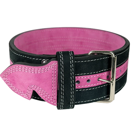 13mm Pink & Black Single Prong Belt