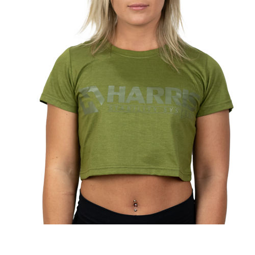 Army Green Crop Top