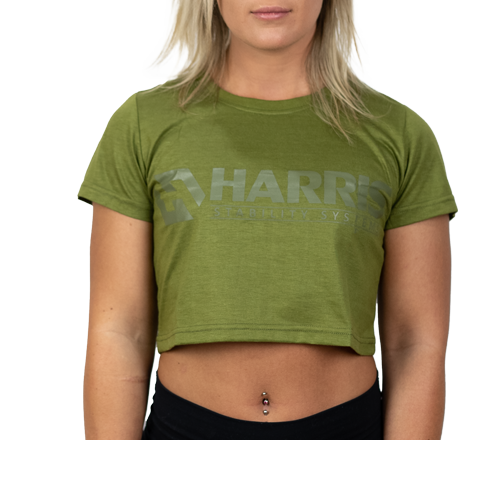 Army Green Crop Top [Size: Small]